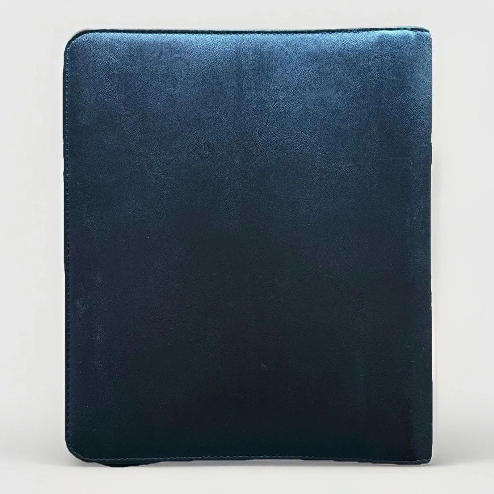 Large Franklin Covey Amway Binder 3 Ring Black Faux Leather Full Zip‎ Office
